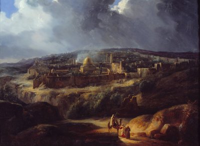 View of Jerusalem, Taken from the Valley of Jehoshaphat by Auguste Forbin