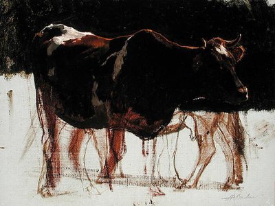 Study of Cattle by Auguste Francois Bonheur