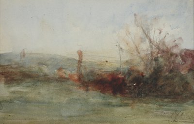 Landscape by Auguste Francois Ravier