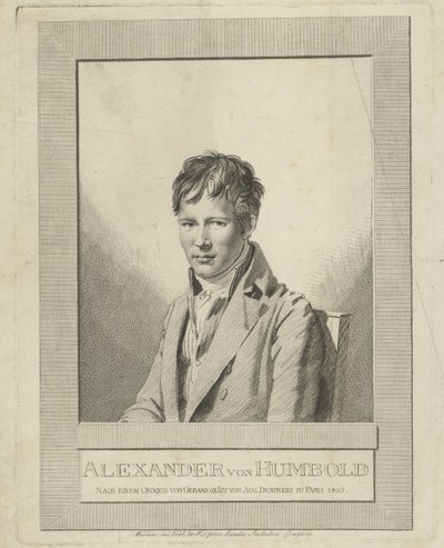 Portrait of Alexander von Humboldt, 1805 by Auguste Gaspard Louis Desnoyers