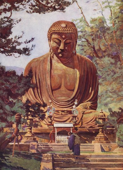 The Daibutsu of Kamakura, Japan by Auguste Gerardin