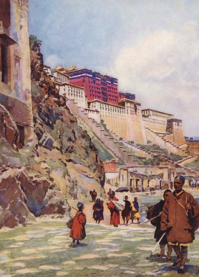 Le Potala, Tibet by Auguste Gerardin