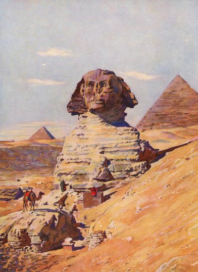 The Sphinx, Egypt by Auguste Gerardin