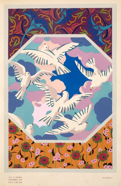 Motifs Decoratifs Plate 13 by Auguste H. Thomas
