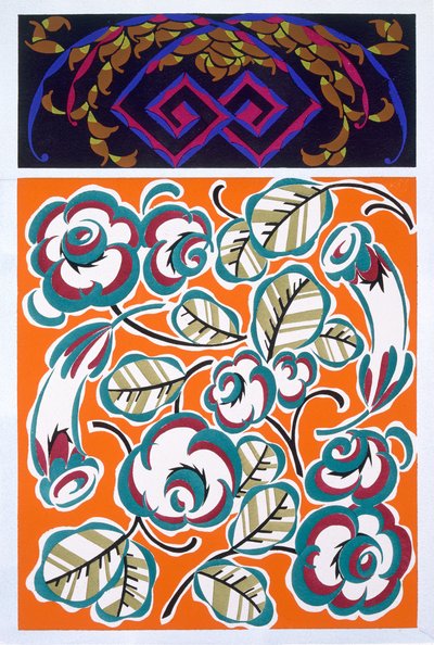 Interior design pattern, pub. 1921 by Auguste H. Thomas active 1910 1930s,.
