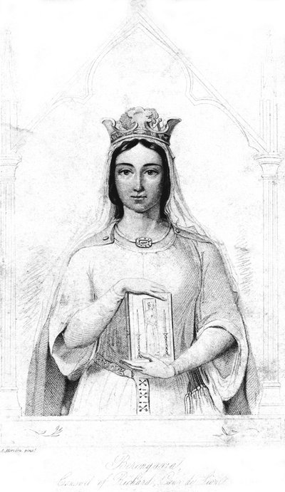 Berengaria of Navarre, Queen consort to King Richard I, 1844 by Auguste Hervieu