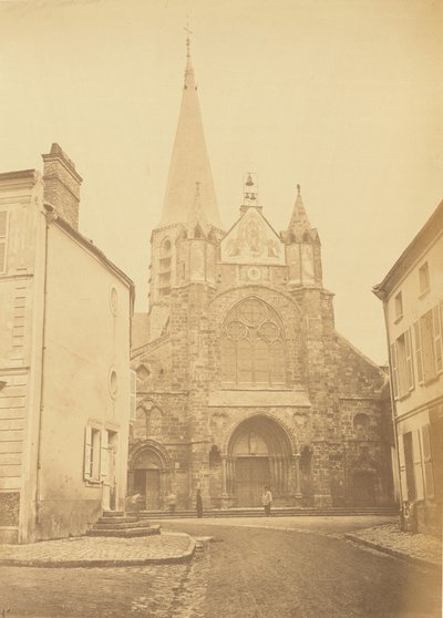 Church of Priseaux (Loiret) Near the Station of This Name by Auguste Hippolyte Collard