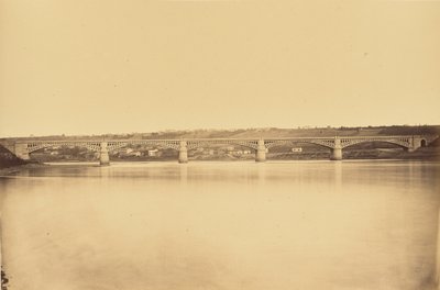 Branch from Givors to Chasse, Viaduct over the Rhone by Auguste Hippolyte Collard