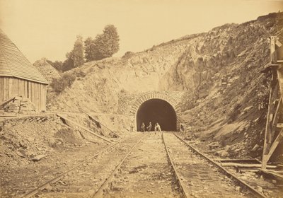 Entrance of the Sauvage Tunnel, Paris Side by Auguste Hippolyte Collard
