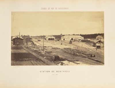 Montargis Station by Auguste Hippolyte Collard