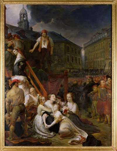 Episode in Place du Bouffay, Nantes, 1793, 1859 by Auguste Hyacinthe Debay