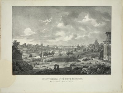 Over the Yauza River in Moscow, c. 1830 by Auguste Jean Baptiste Antoine Cadolle