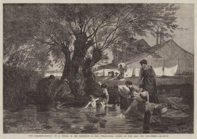The Bleaching-Ground by Auguste Joseph Herlin