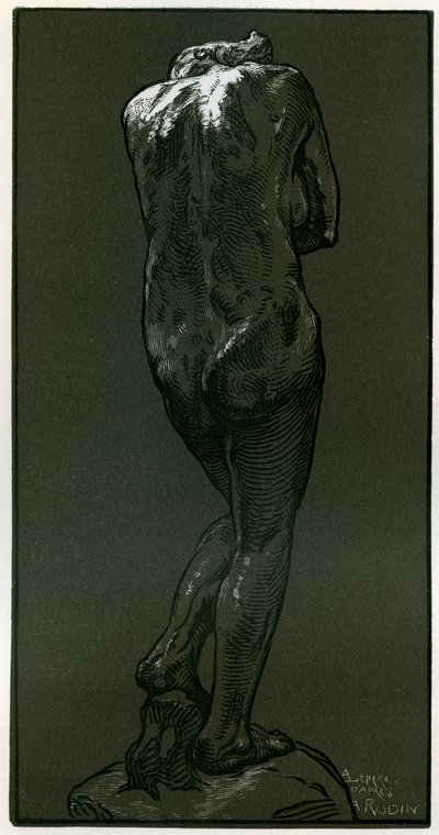 A Woodcut After a Statue by Rodin, 1898 by Auguste Louis Lepère