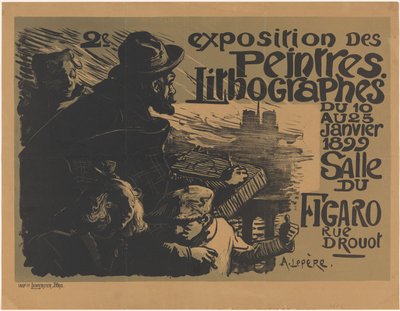 Poster for the Second Exhibition of the Lithograph Painters by Auguste Lepere