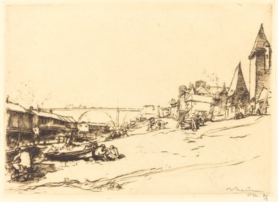 Angers - The House of the King of Poland by Auguste Lepere