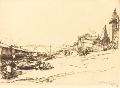 Angers - The House of the King of Poland by Auguste Lepere