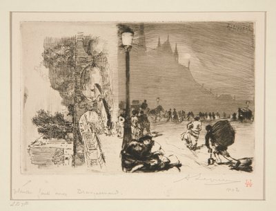 At the Corner of Pont-aux-Doubles by Auguste Lepere