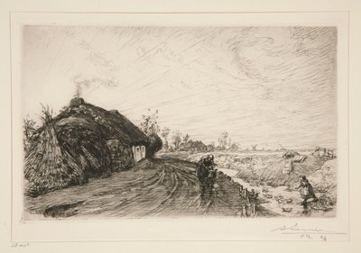 Path Along the Marsh of the Vendee (Saint-Jean-de-Monts) by Auguste Lepere