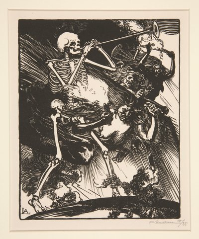 Death and Discord will Rain on the Earth, from The War of 1914, first series, no. 7 by Auguste Lepere