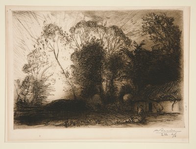 Cottage at Rousseau (Vendee) by Auguste Lepere