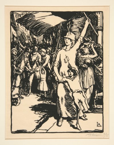 War is Declared, from La Guerre de 1914, first series, no. 8 by Auguste Lepere