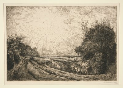 Route from La Houssoye (Crevecoeur-le-Grand) by Auguste Lepere