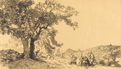 Christ on Palm Sunday Morning by Auguste Lepere