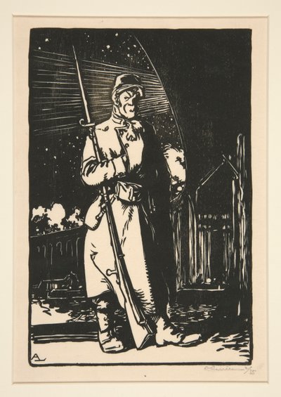 Le G. V. C. (Guards of Communication Routes), from The War of 1914, First Series, No. 9 by Auguste Lepere
