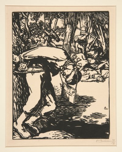 Sharpshooters, from The War of 1914, First Series, No. 11 by Auguste Lepere