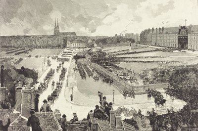 Military Honors Rendered to the Mortal Remains of Admiral Courbet by Auguste Lepere