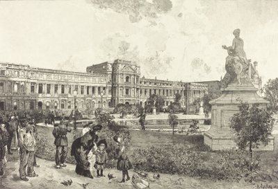 The Ruins of the Palais des Tuilleries before their Demolition by Auguste Lepere