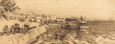 Pier of Bercy by Auguste Lepere