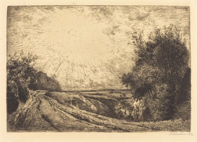 Route from La Houssoye, Crevecoeur-le-Grand by Auguste Lepere