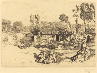 Shelter for the Poor, Vendee by Auguste Lepere