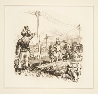 Soldiers with Bugles by Auguste Lepere