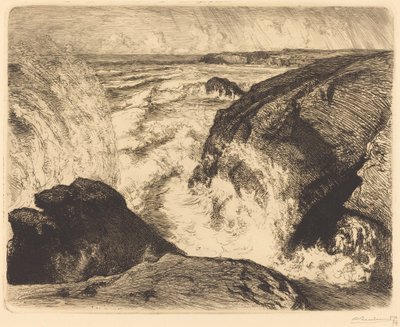 Spring Tide, Rocks of Zion by Auguste Lepere