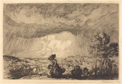 Storm on the Dune, Vendee by Auguste Lepere