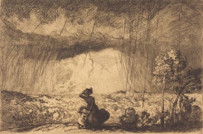 Storm on the Dune, Vendee by Auguste Lepere