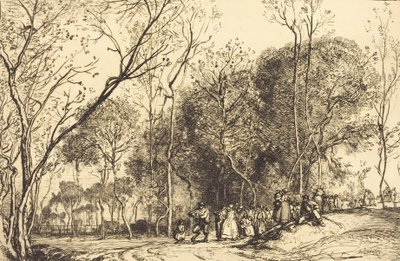 Summer in Saint-Martin, the Past Nuptials, 1908 by Auguste Lepere