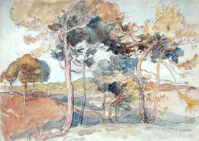 The Great Trees by Auguste Lepere