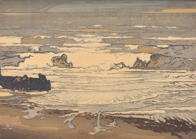 Unfurled Waves, Flood of September 1901 by Auguste Lepere