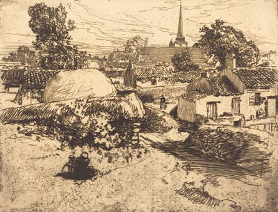 View of St.-Jean-de-Mont, Vendee by Auguste Lepere