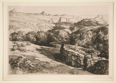 View of the Port of La Meule (Ile d by Auguste Lepere