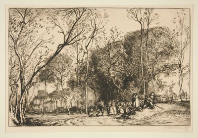Summer in Saint-Martin, the Past Nuptials by Auguste Lepere