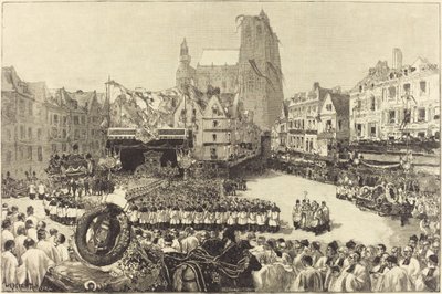 The Funeral of Admiral Courbet by Auguste Lepère and Louis Tinayre