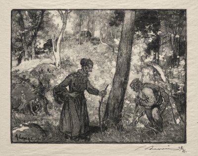 At Bernard Rock by Auguste Louis Lepère