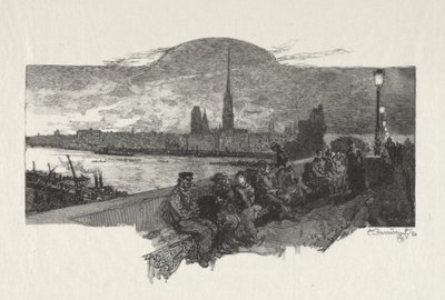 Rouen Illustrated: The Stone Bridge by Auguste Louis Lepère