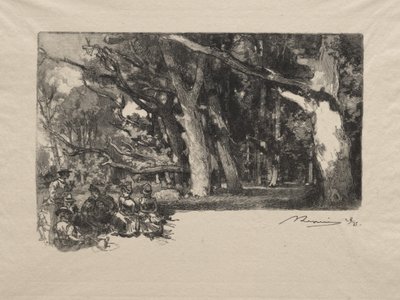 Noon in the Woods by Auguste Louis Lepère