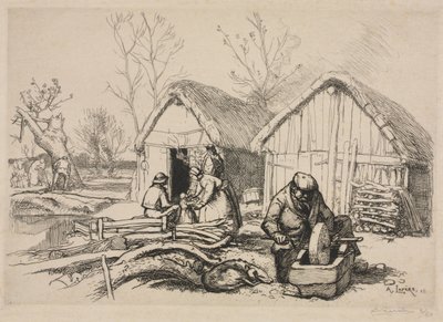 The Woodcutter’s House (Vendée) by Auguste Louis Lepère
